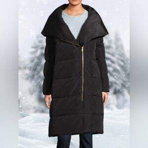 COLE HAAN Portrait Collar Puffer Coat